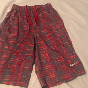 Red and Black Nike shorts